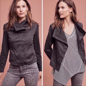 Anthropologie Black Utility Jacket